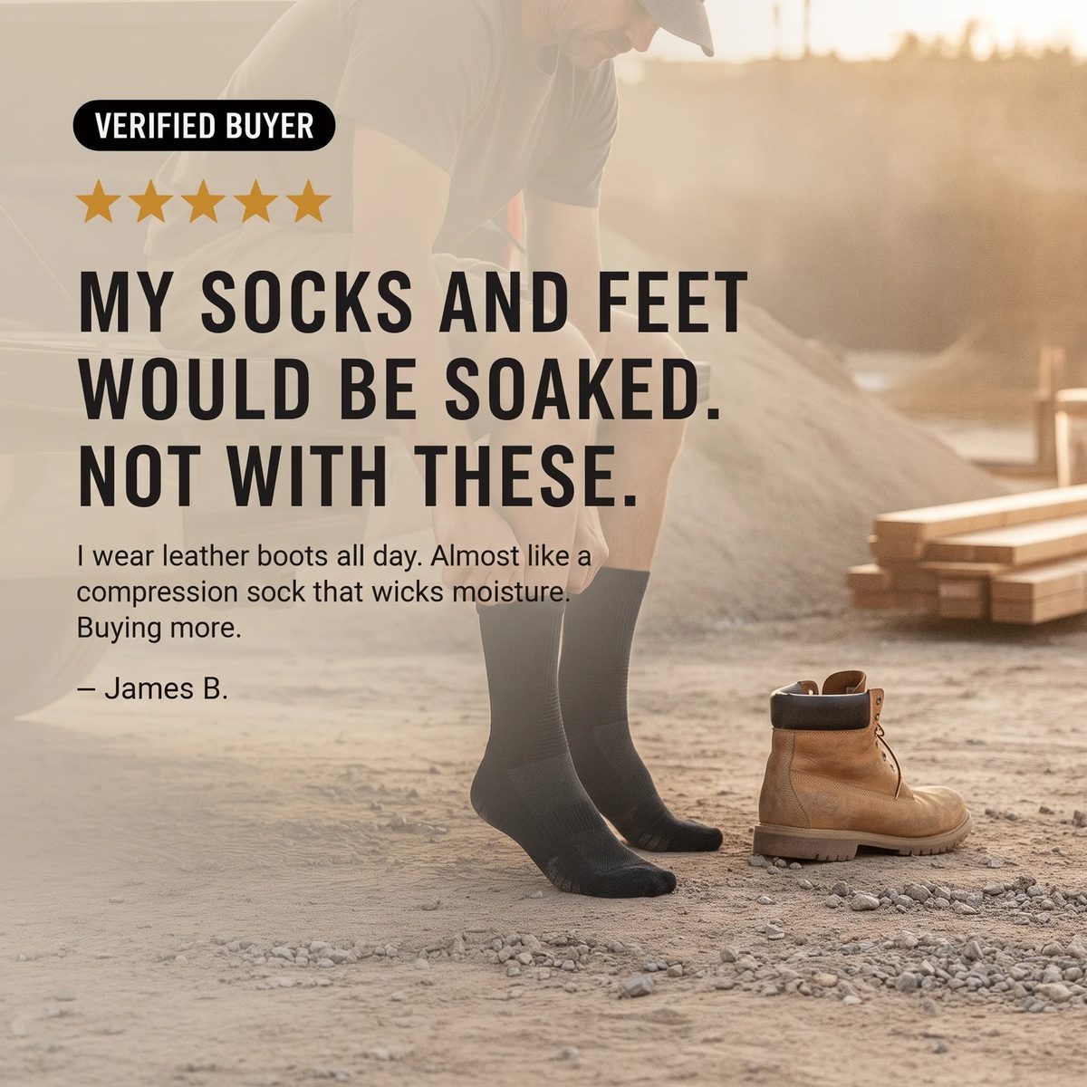 GroundGuard™ Work Socks